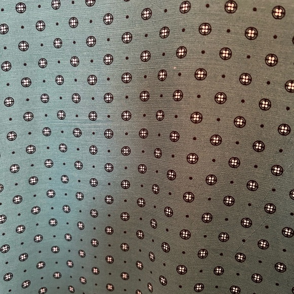 And Other Stories feminine green printed dress floating cap sleeves falls nicely - Picture 6 of 6